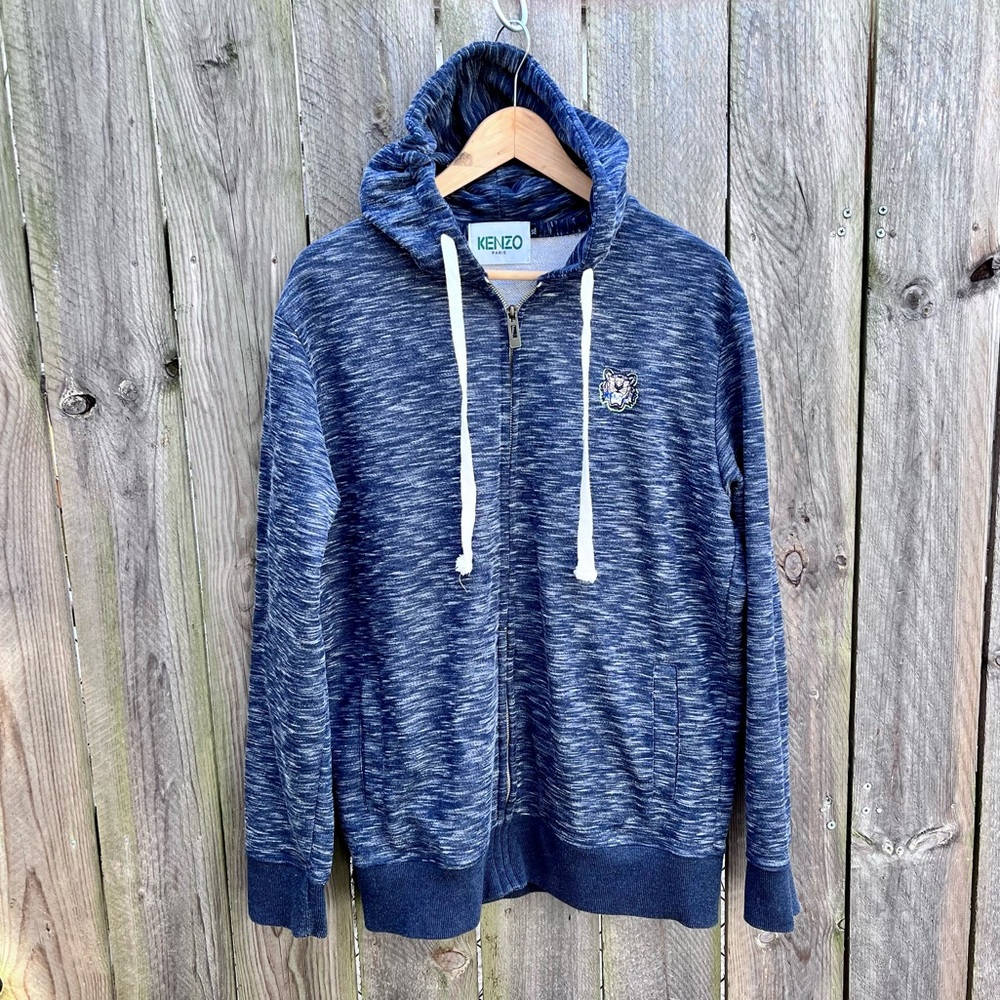 🎉HP🎉 *Kenzo | Embroidered Tiger Full Zip Hoodie Size XL